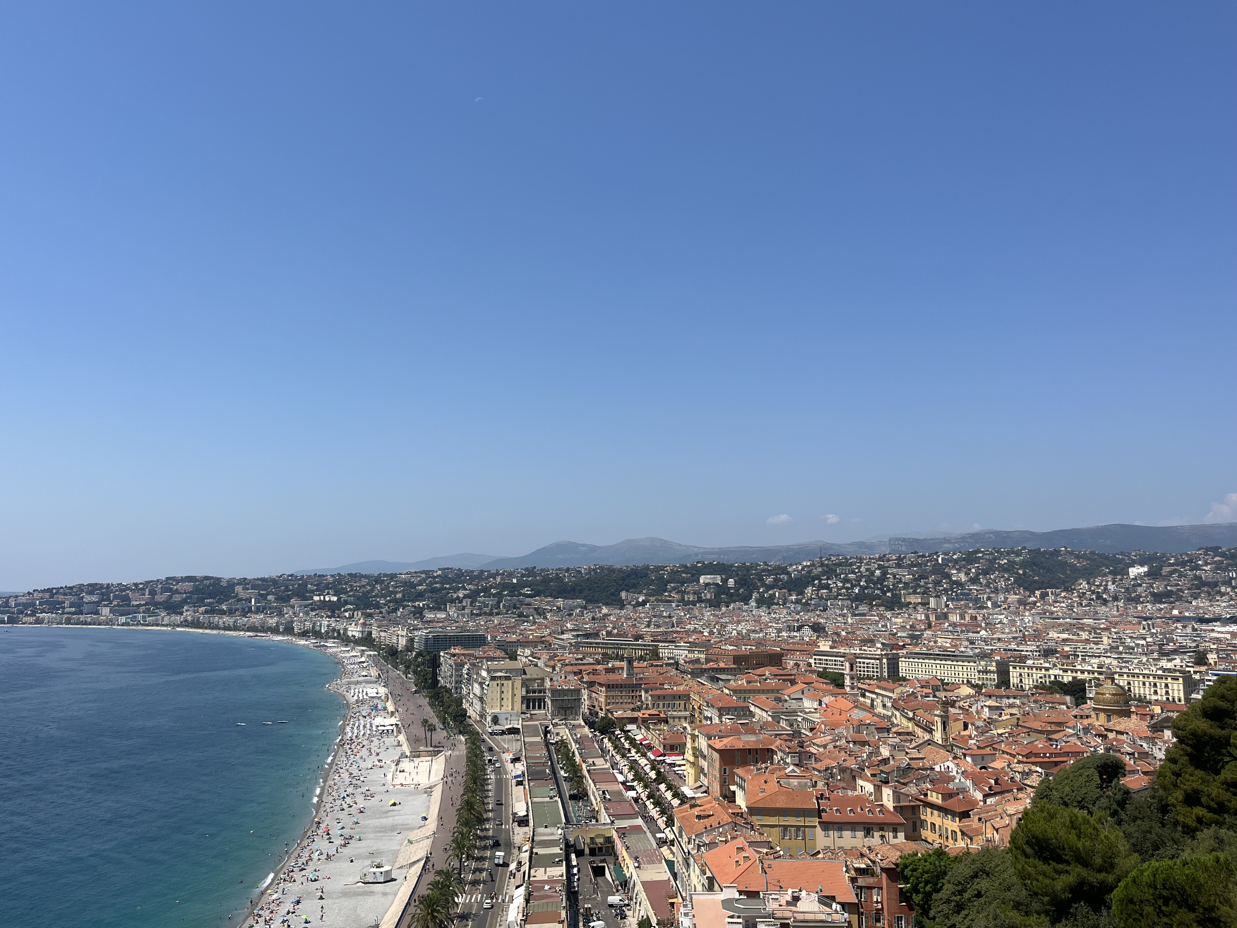 Panoramic view over Nice